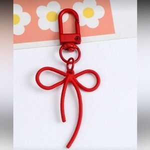 NEW Red Bow Keychain/Bag Charm